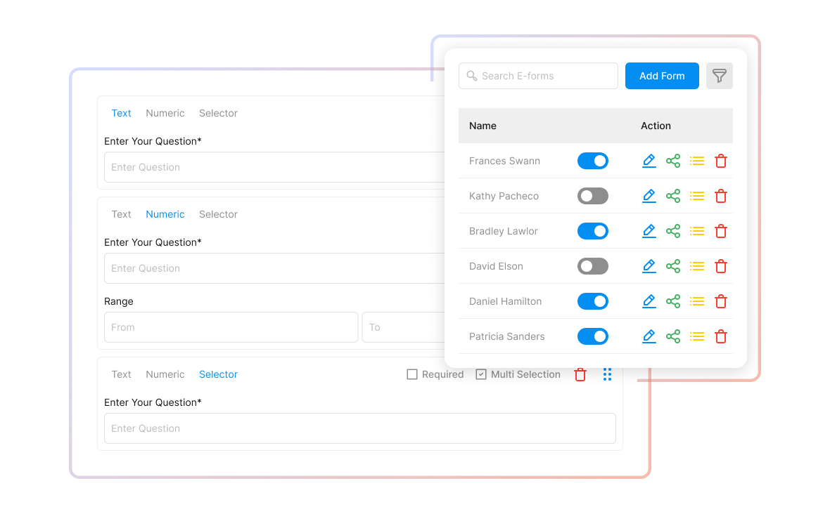 Create Multiple Forms